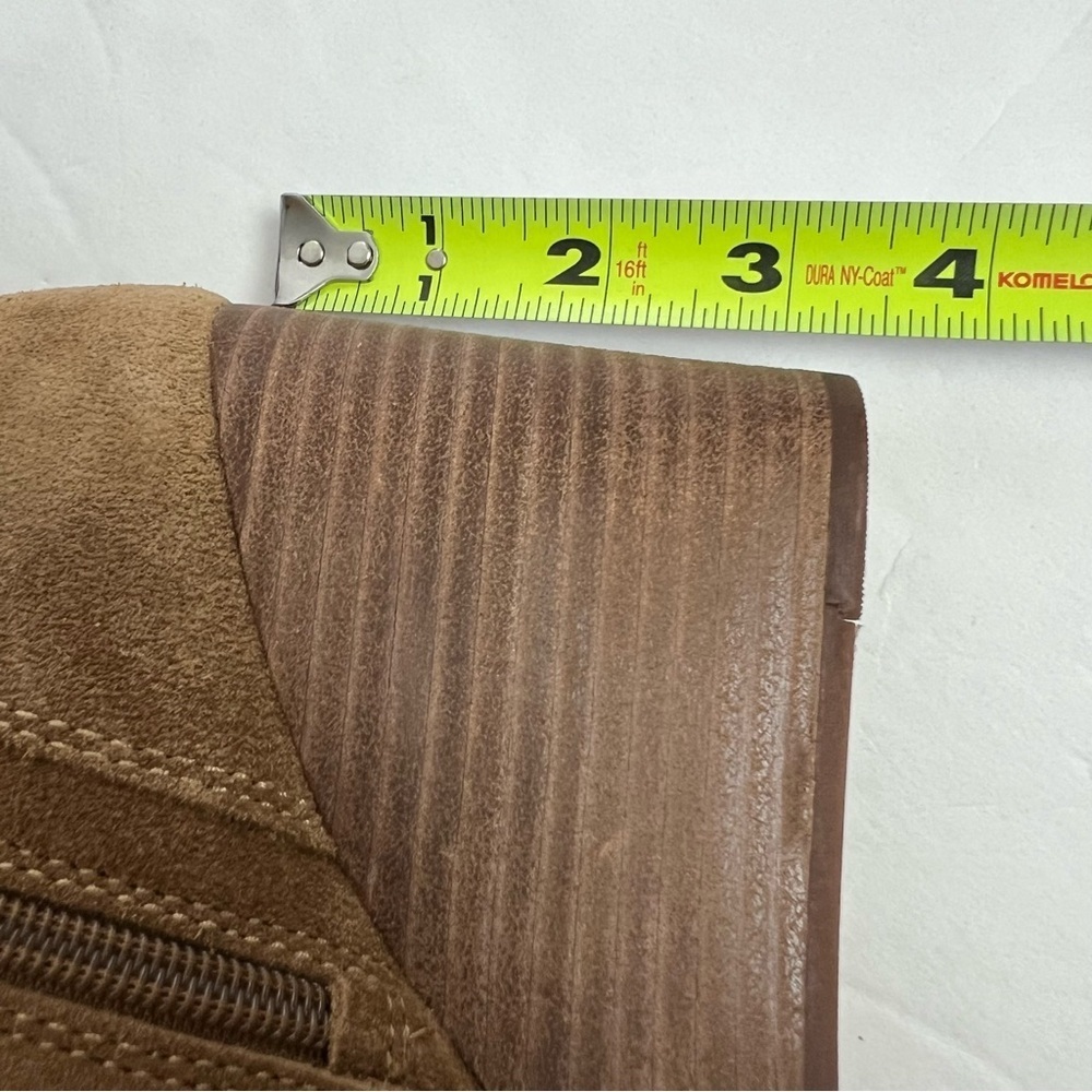 Lucky Brand Women’s Wedge Heel Boots Sz 8.5M Brown Lace Up Inside Zip 3.5” Wedge - Picture 7 of 16